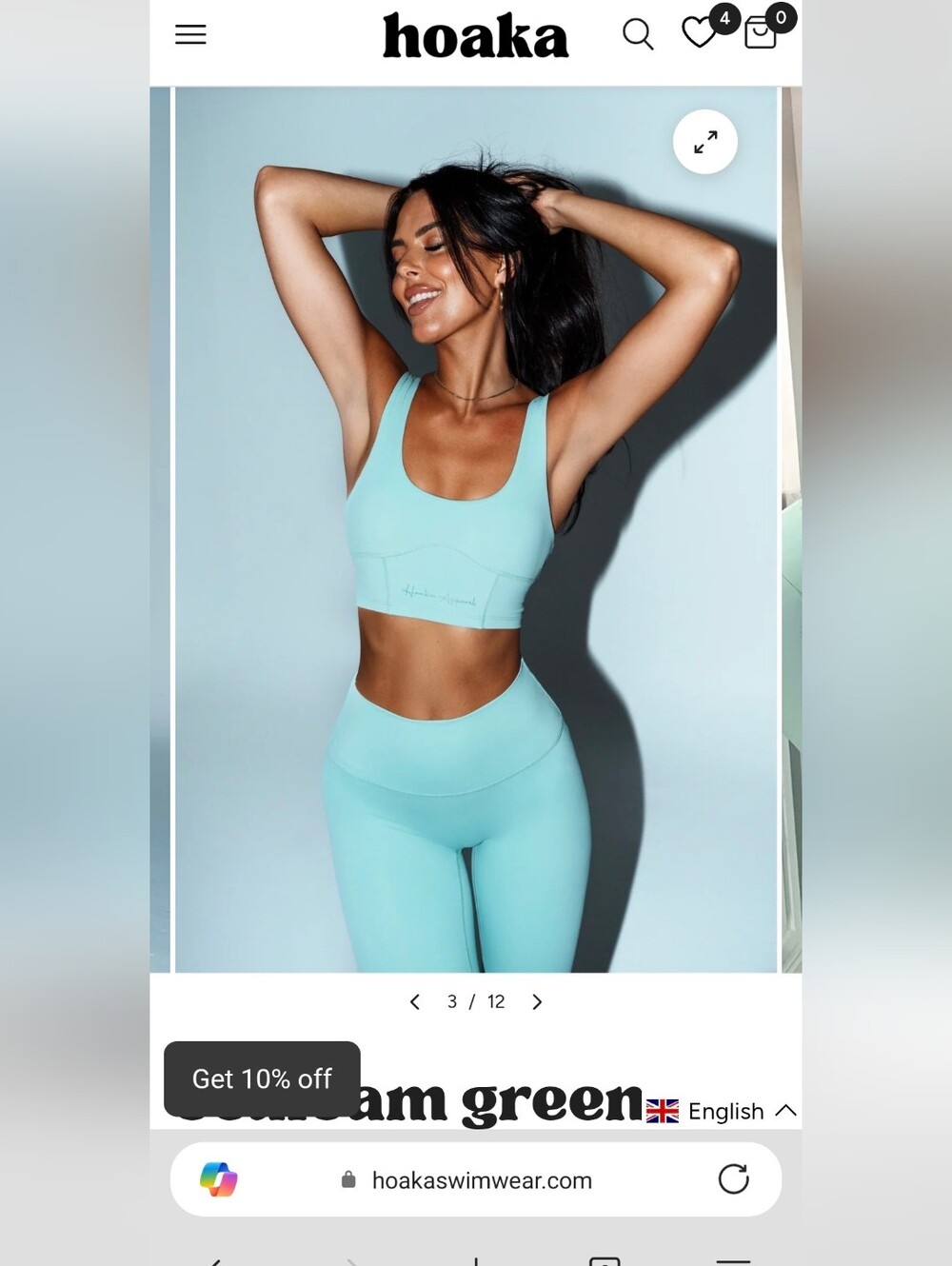 Hoaka Seafoam Green Active Set
